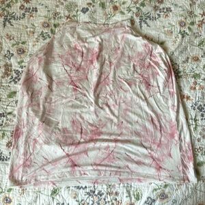 Copper Pearl Nursing Cover/Baby Car Seat Canopy - White and pink Granite